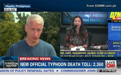 Philippine broadcaster Korina Sanchez, wife of DILG Sec. Mar Roxas, clashed with CNN's Anderson Cooper didn't know what he was talking about  Image courtesy of southomer.com [http://southomer.com/anderson-cooper-cnn-speaks-korina-sanchez-radio-comments-video/]